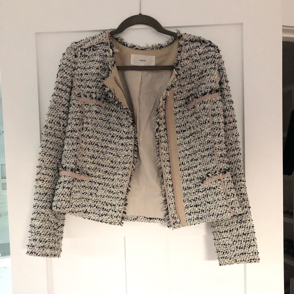 Navy tweed jacket